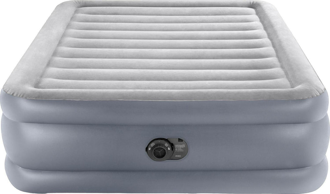 Intex Queen 20 Inch Dura-Beam Deluxe Raised Air Bed Mattress with Built-in Pump Retail $59.88