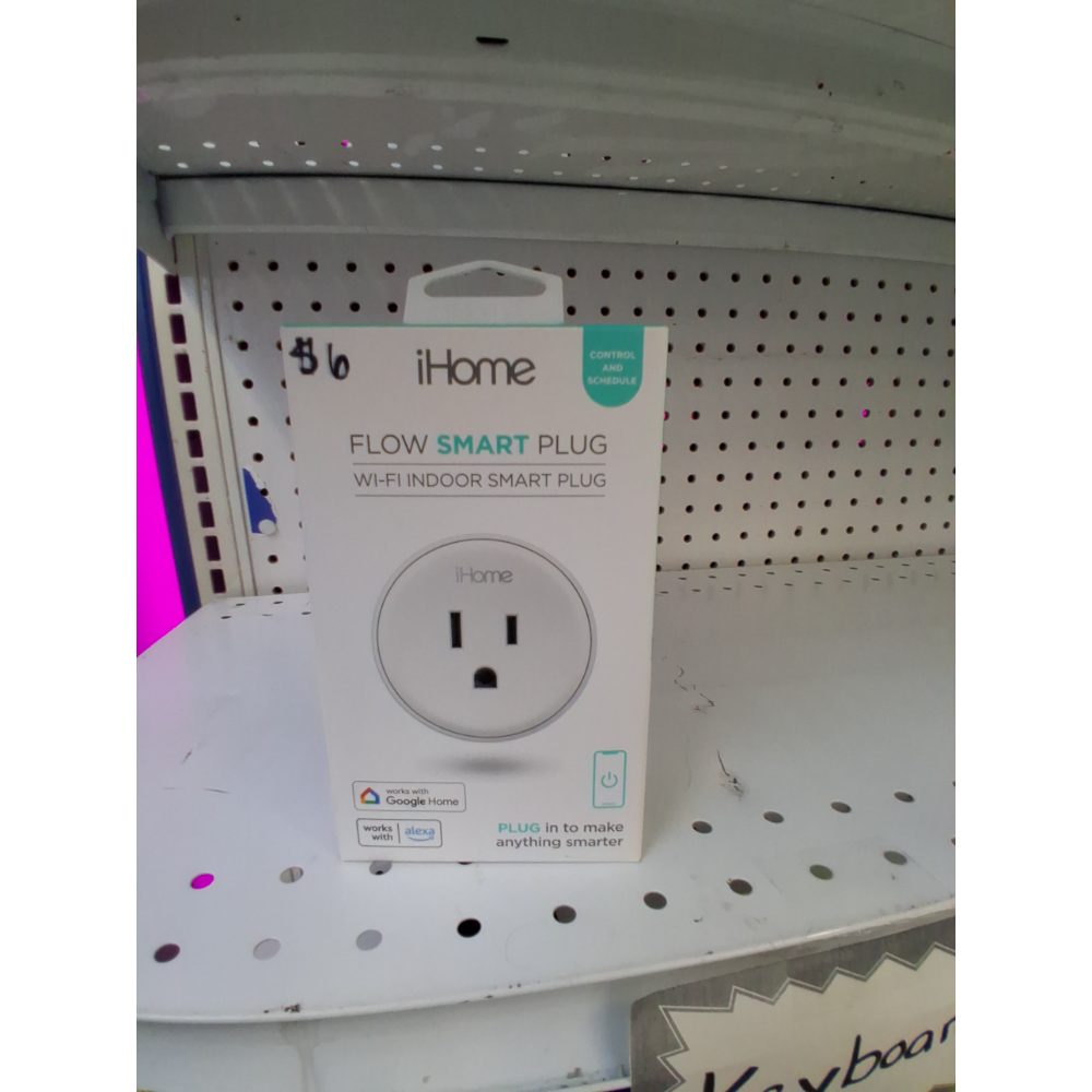 IHome Smart Plug Works with Alexa and Google Home  App Control  10 Amps - (Single Pack) White