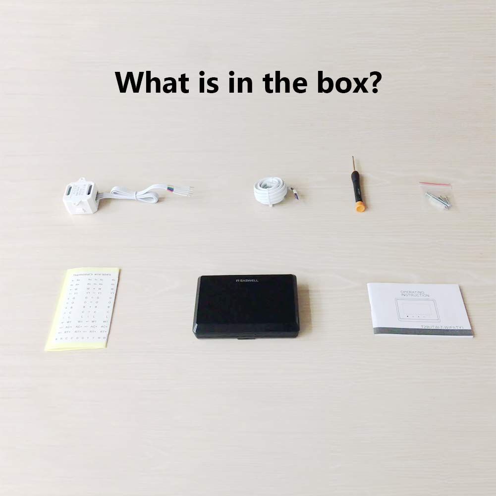 Wi-Fi Smart Thermostat for Smart Home, Tuya APP Remote Control, Compatible with Alexa, Google Assistant, Saswell T29UTW-7-WIFI(TY) Retail $69.99