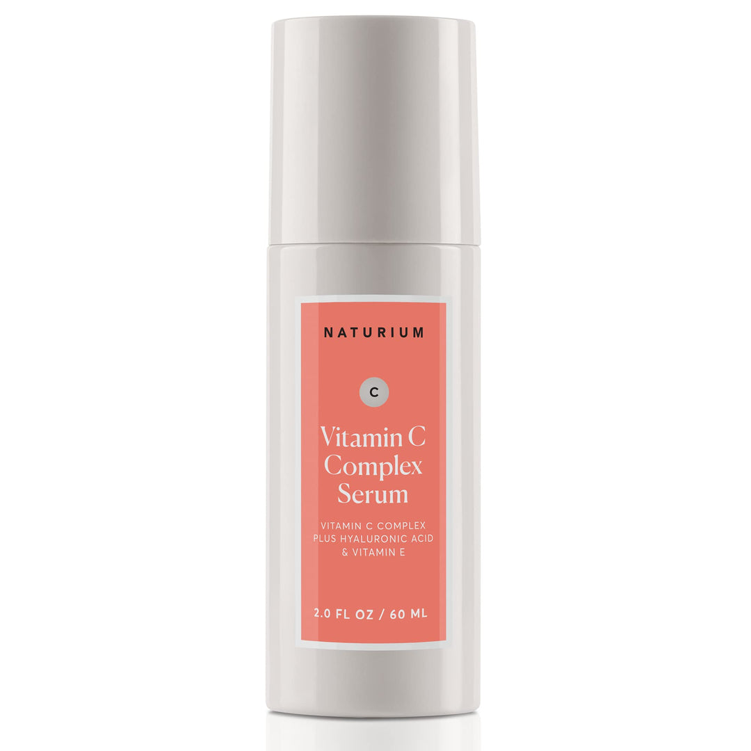 Naturium Vitamin C Complex Face Serum Jumbo, Anti-Aging Facial Treatment with Hyaluronic Acid & Vitamin E, 2 oz