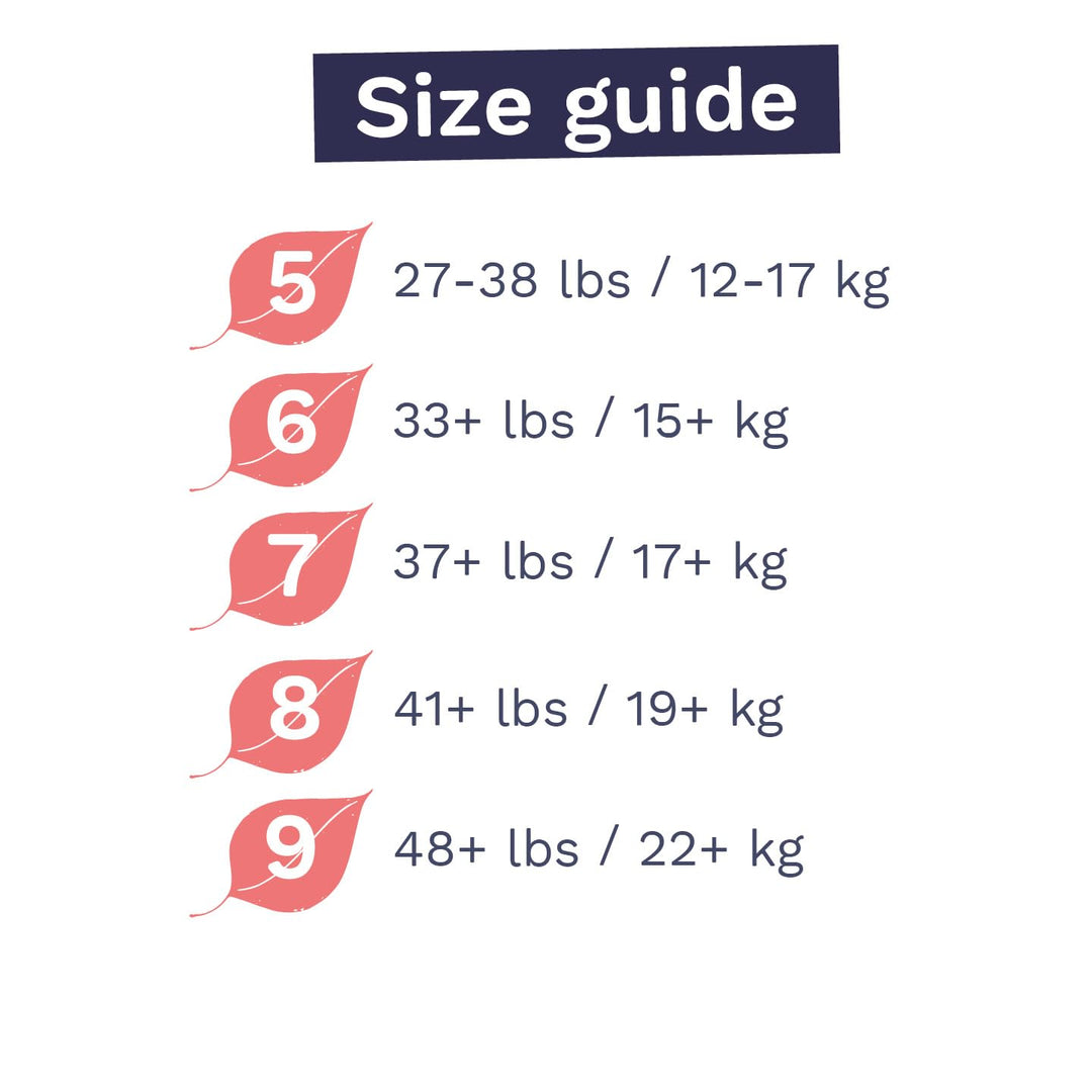Pura Hypoallergenic Diaper Pants Size 6 (33+ lbs) Overnight, up to 12 Hours Leak Protection, Suitable for Sensitive Skin, Totally Chlorine Free, Soft Organic Cotton, 3 Packs of 17 (51 Pull Up Pants) Retail $39.87