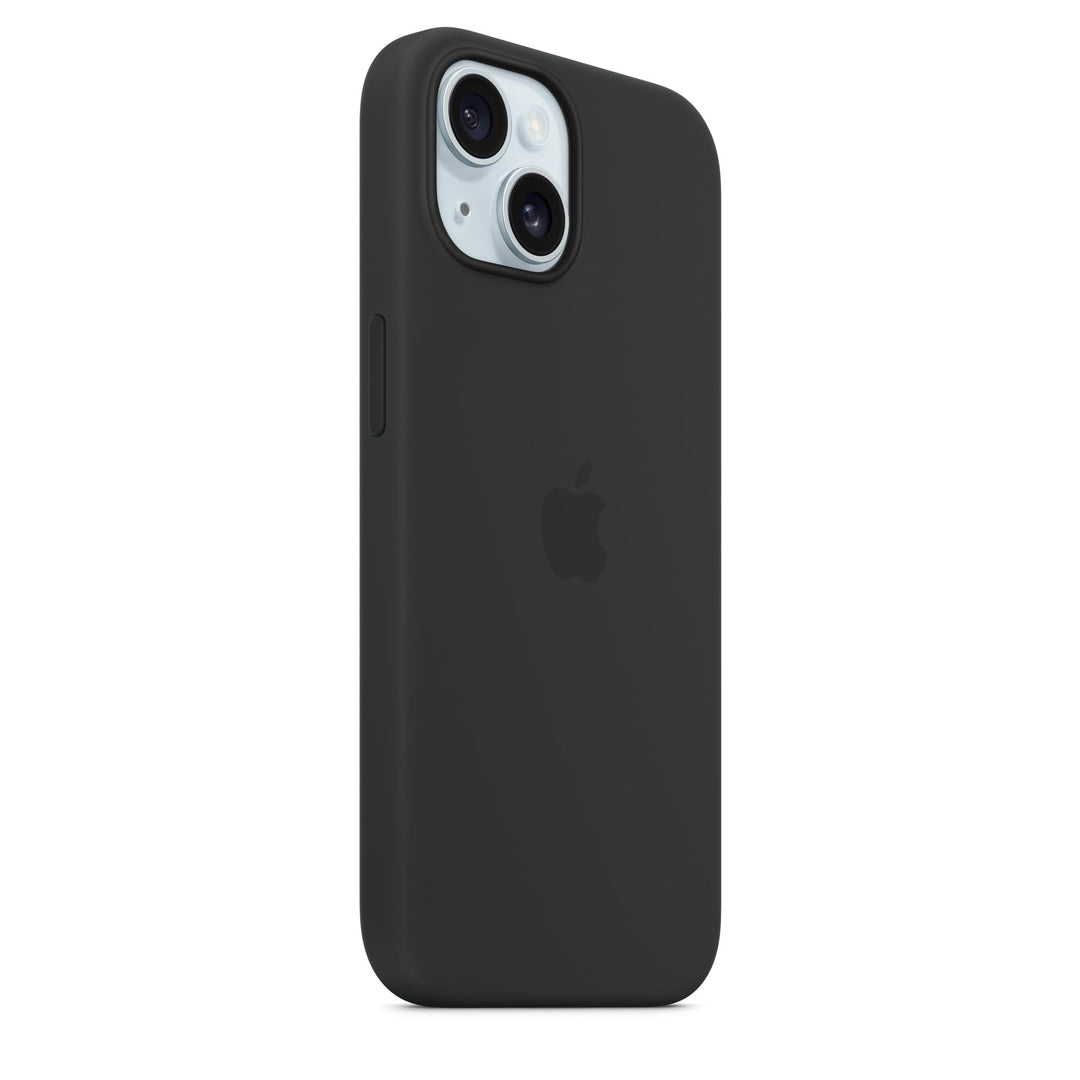 Apple iPhone 15 Silicone Case with MagSafe: Lightweight Phone Case, Wireless Charging Compatible, Smooth Matte Finish; Black Retail $49.00
