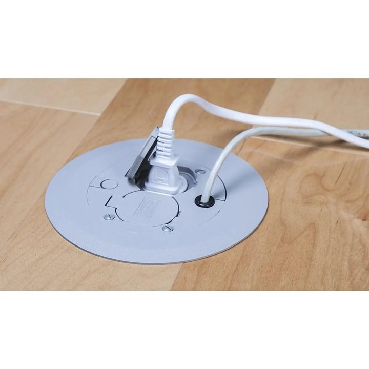 RACO 6299 Round Floor Box Cover Kit Nonmetallic With Two-Lift Lids for 5511 Floor Box, Gray Retail $19.99