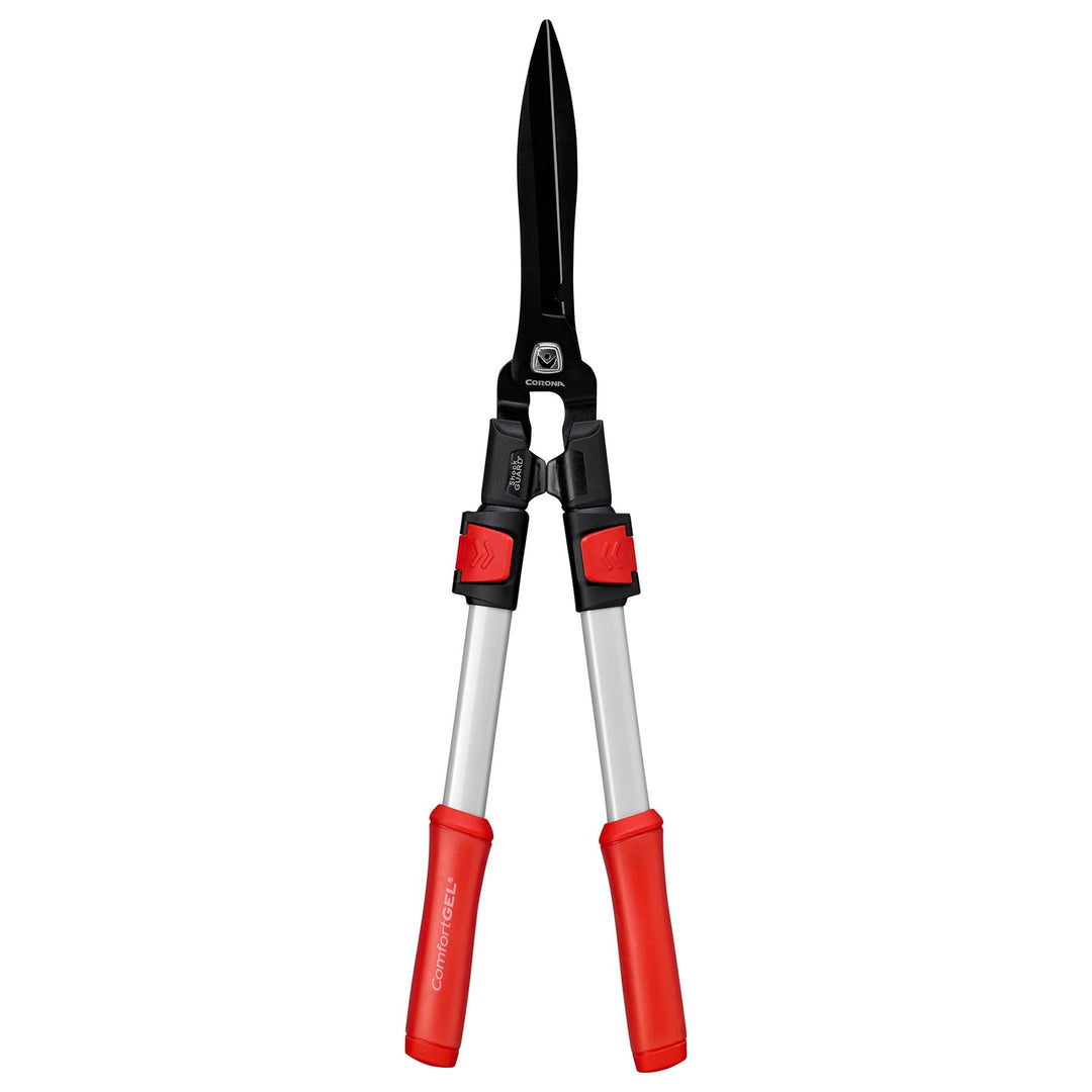 Corona HS 3344 ComfortGEL Extendable Hedge Shear, 9-Inch Blade, Red