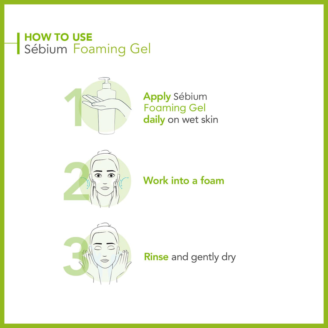 Bioderma - SÃƒÂ©bium - Foaming Gel Pump - Cleansing and Make-Up Removing - Skin Purifying - for Combination to Oily Skin 16.91 Fl Oz (Pack of 1)