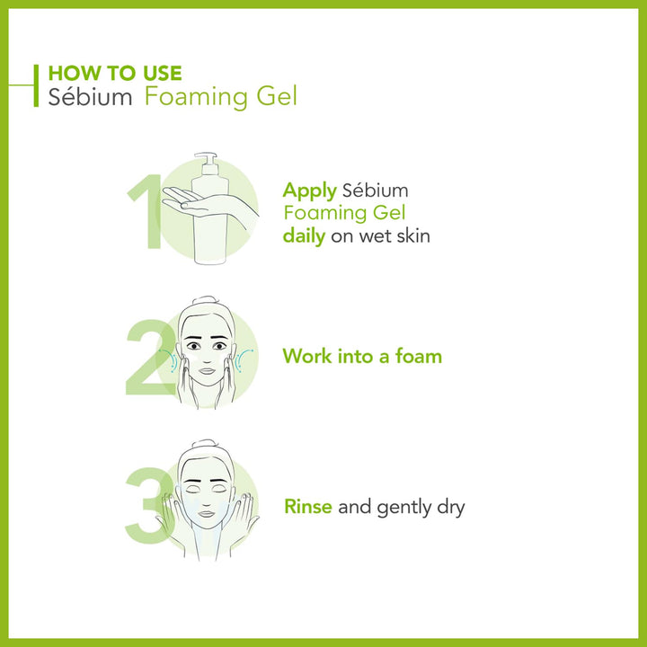 Bioderma - SÃƒÂ©bium - Foaming Gel Pump - Cleansing and Make-Up Removing - Skin Purifying - for Combination to Oily Skin 16.91 Fl Oz (Pack of 1)