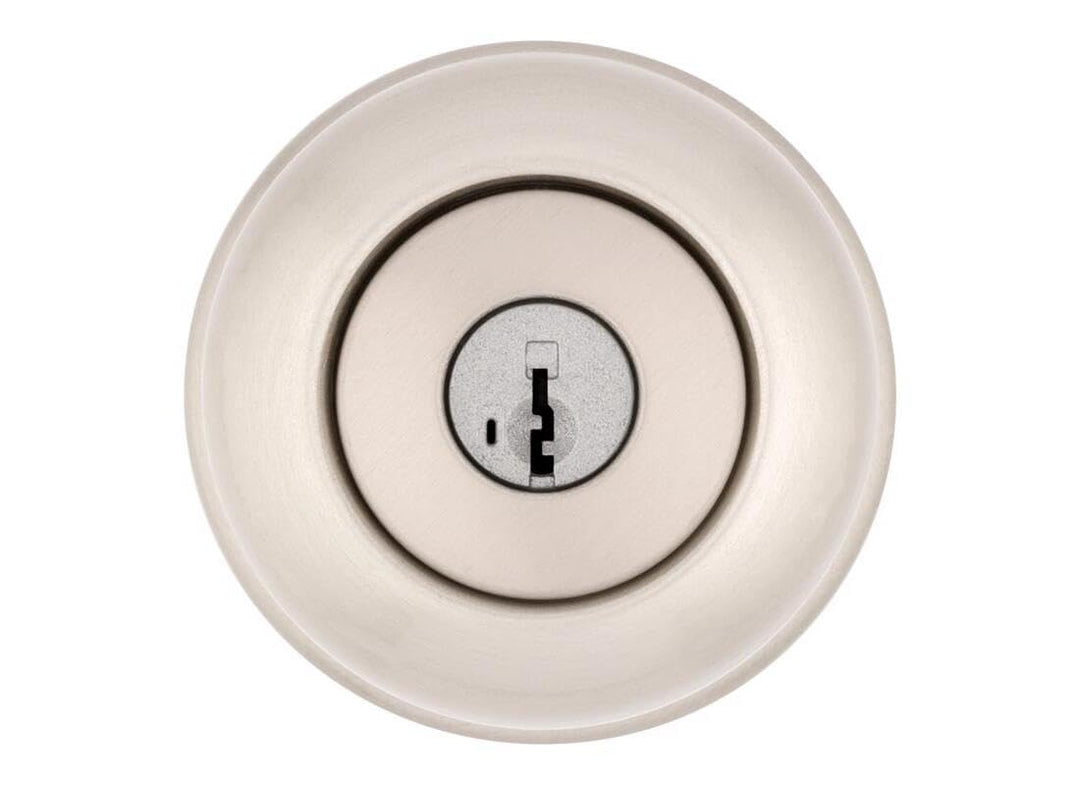 Kwikset SmartKey Security Satin Nickel Entry Knob KW1 2-3/4 in.
