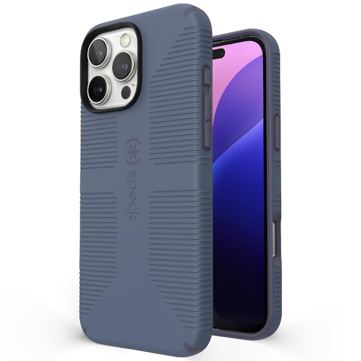 Speck iPhone 16 Pro Max Case - CandyShell Grip Case for Women and Men - Blue/Faded Denim Retail $39.95