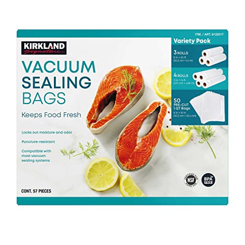Kirkland Signature Vacuum Sealing Bags, Assortment Pack (8122017) Retail $38.99