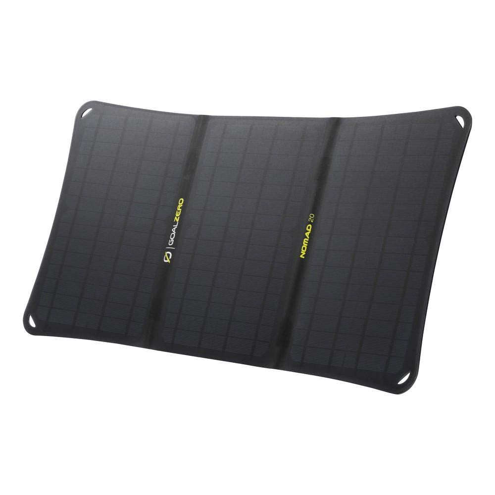 Goal Zero Nomad 20, Foldable Monocrystalline 20 Watt Solar Panel with 8mm + USB Port, Portable Solar Panel Charger. Lightweight 18-22V 20W Solar Panel Charger with Adjustable Kickstand Retail $149.95