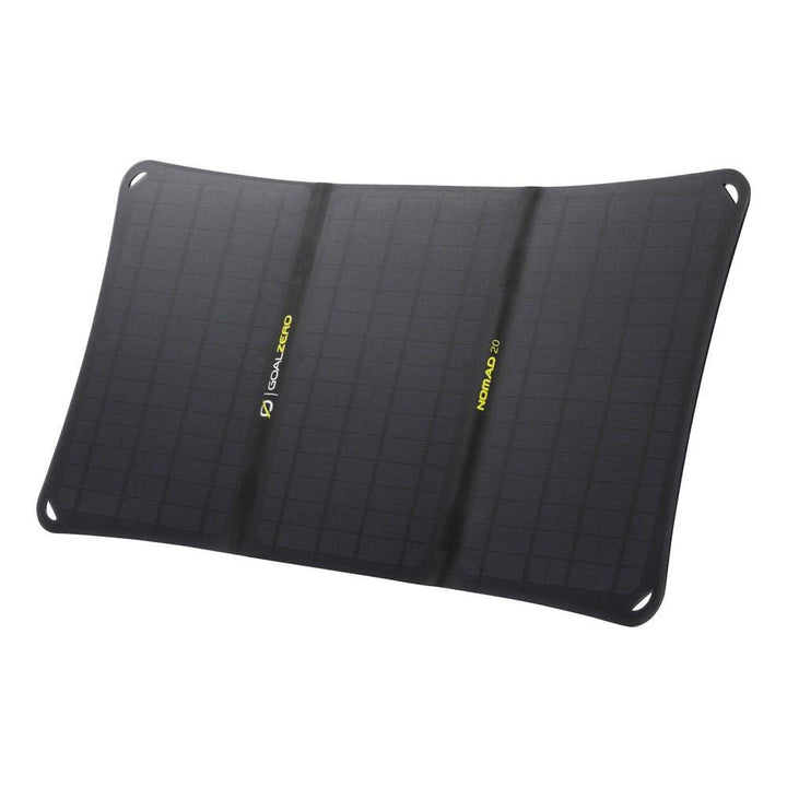 Goal Zero Nomad 20, Foldable Monocrystalline 20 Watt Solar Panel with 8mm + USB Port, Portable Solar Panel Charger. Lightweight 18-22V 20W Solar Panel Charger with Adjustable Kickstand Retail $149.95