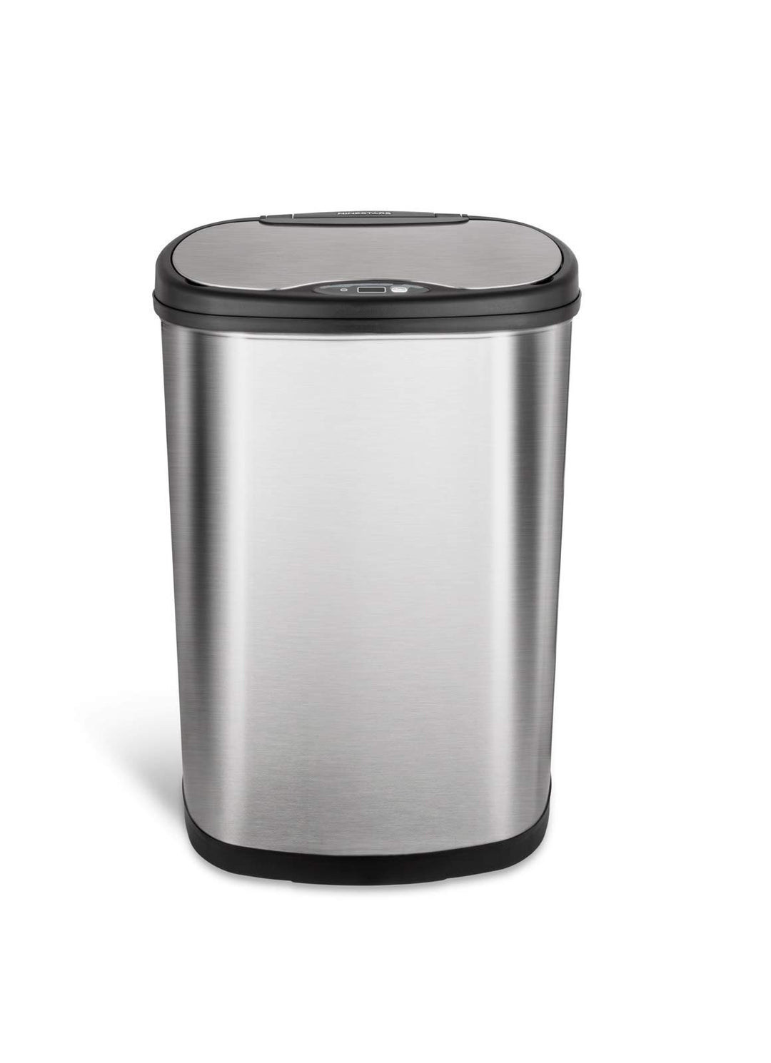 Nine Stars Motion Sensor Oval Touchelss 13.2 Gal Trash Can, Stainless Steel with Stainless Steel Lid Retail $69.00