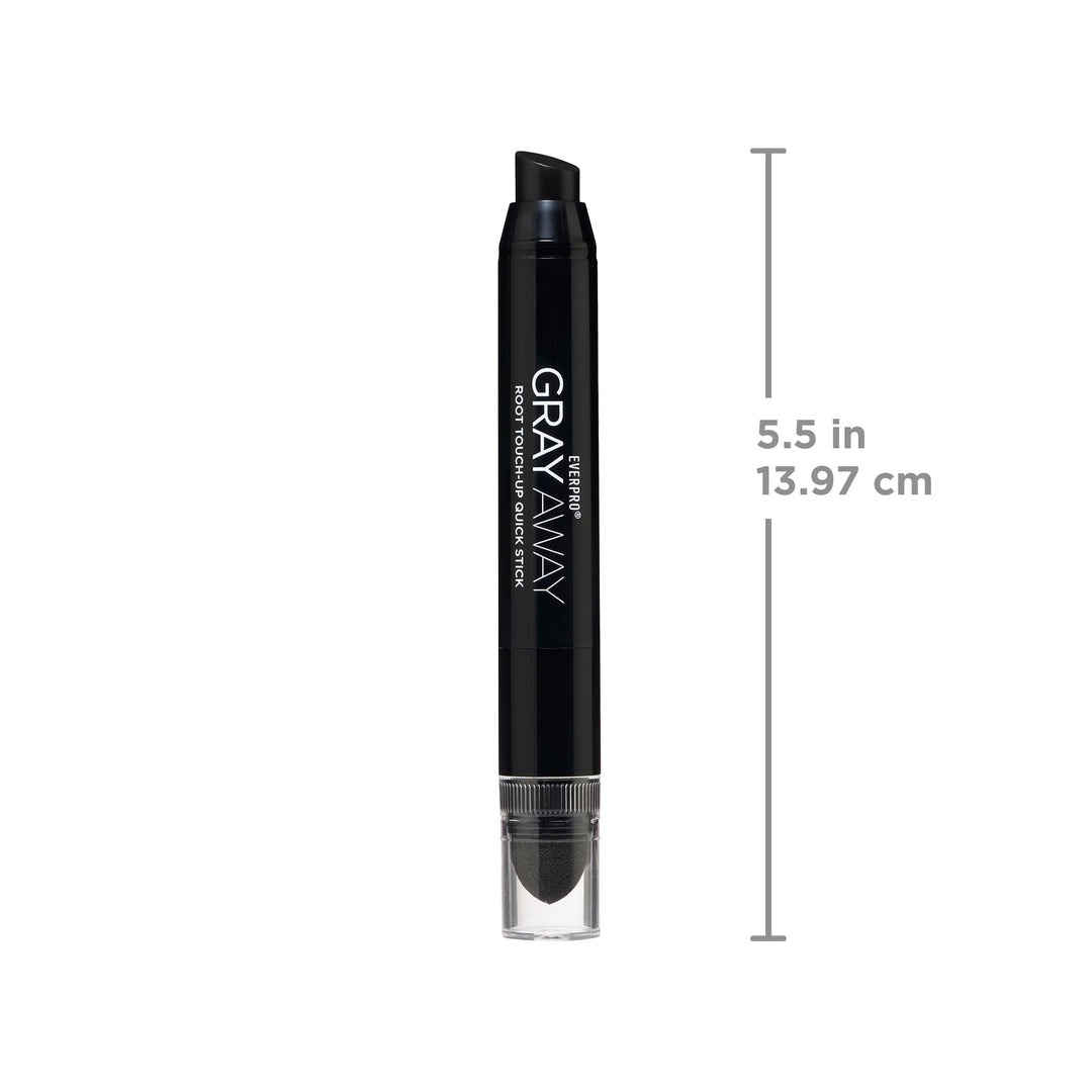 EVERPRO Gray Away Root Touchup Quick Stick, Black, 0.1 Oz