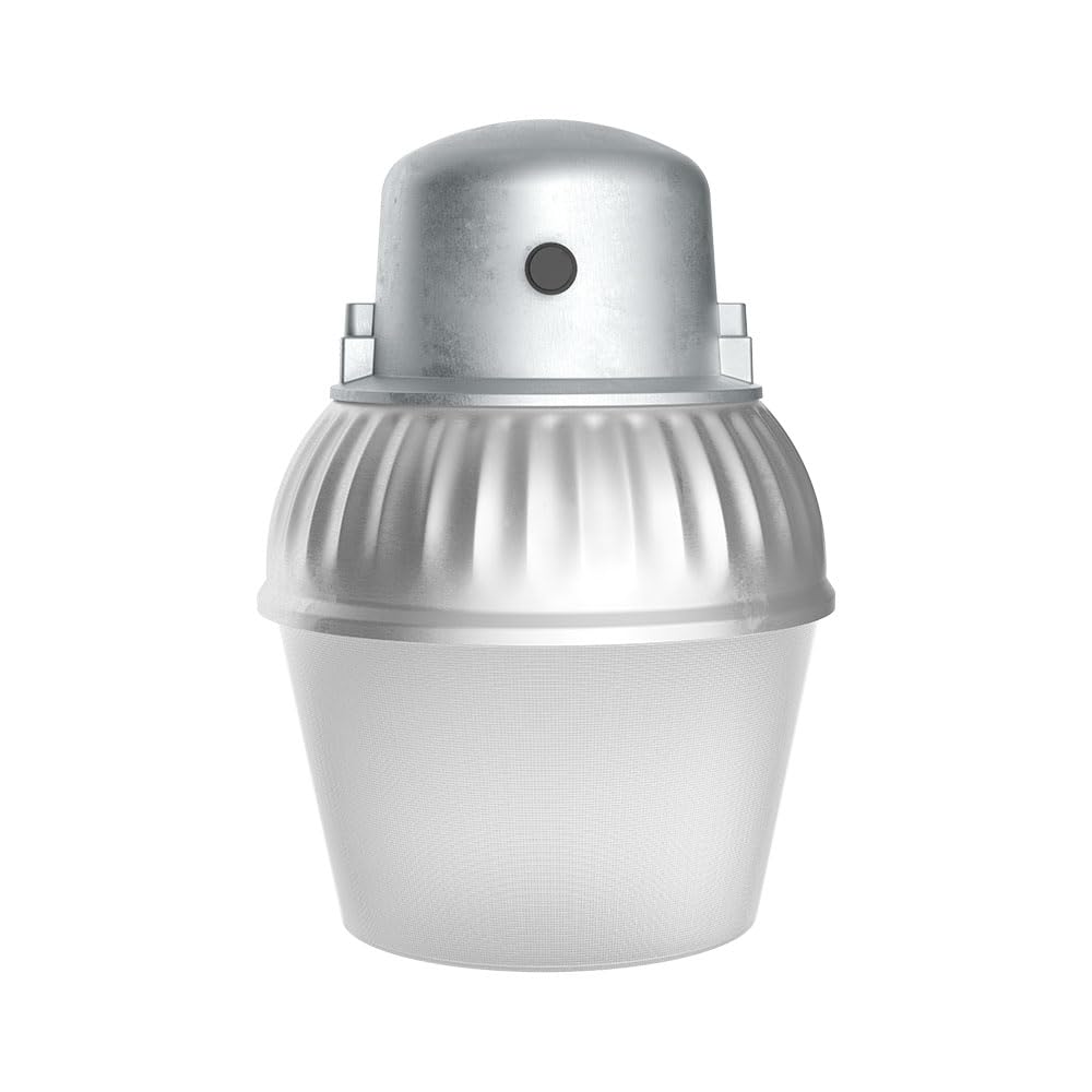 Lithonia Lighting LED Outdoor Flood Light Fixture, Exterior Dusk to Dawn Security Light with Photocell Sensor, Pole or Wall Mount, 3500 Lumens, 5000K Daylight, Gray (OALS10)
