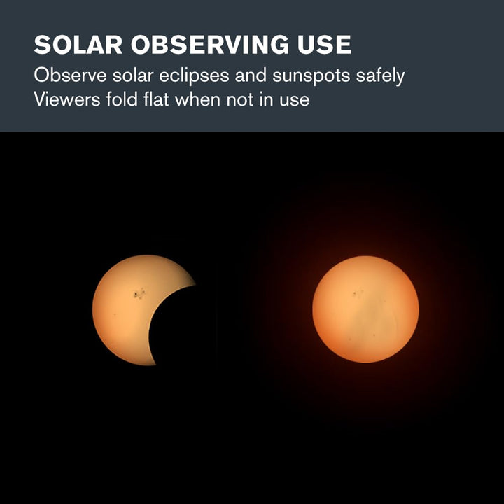 Celestron – 2-Pack EclipSmart Safe Solar Power Viewers – 2X Magnification – Meets ISO 12312-2:2015(E) Standards – Solar Safe Filter Technology – Observe Eclipses & Sunspots – Includes Eclipse Map Retail $12.95