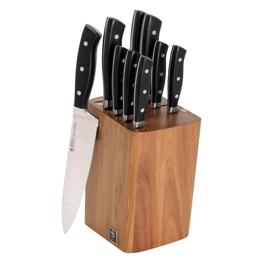 HENCKELS Fine Edge Forged Knife Block Set, 10 Piece Retail $109.99