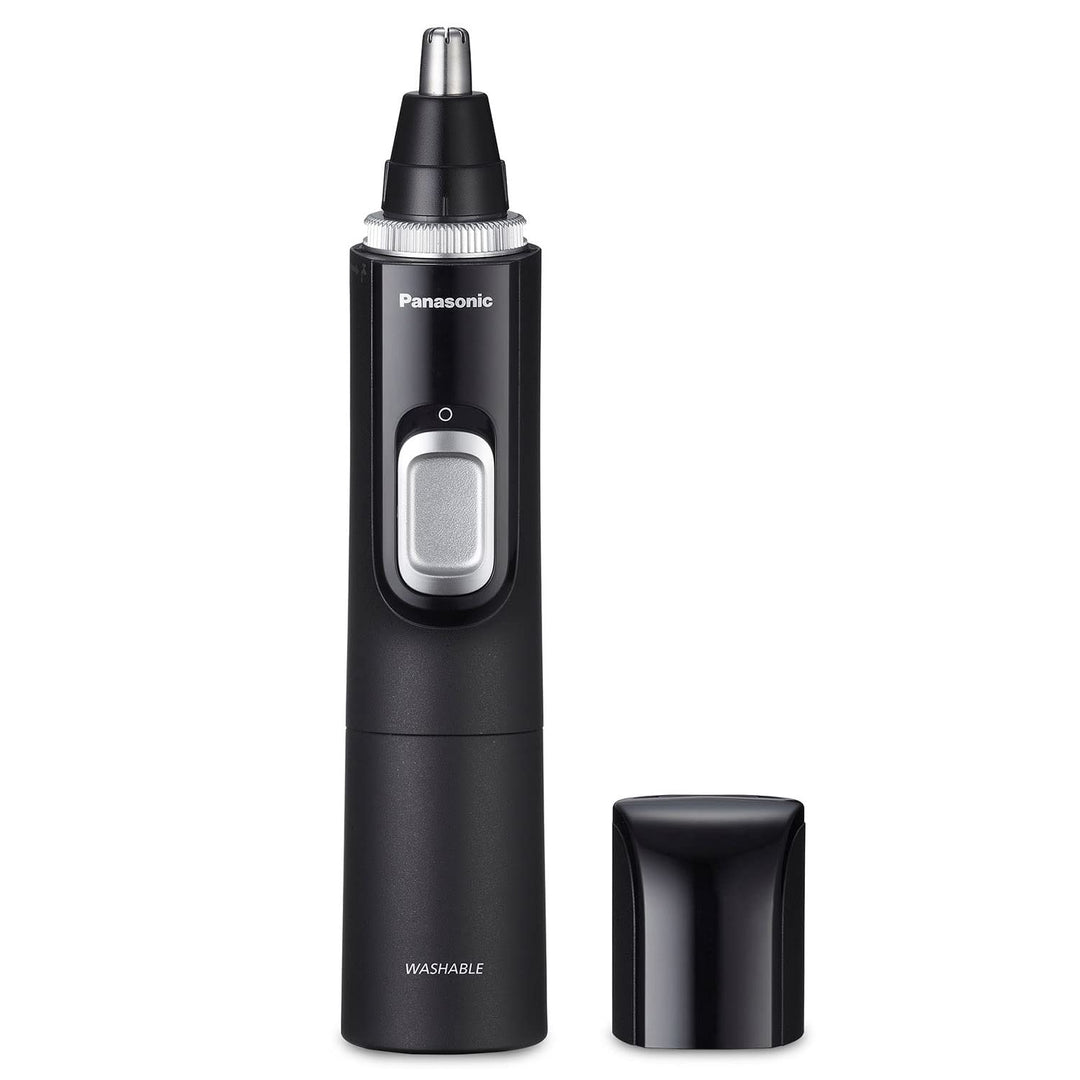 Panasonic Ear and Nose Hair Trimmer for Men with Vacuum Cleaning System, Powerful Motor and Dual-Edge Blades for Smoother Cutting, Wet/Dry Ã¢â‚¬â€œ ER-GN70-K (Black)