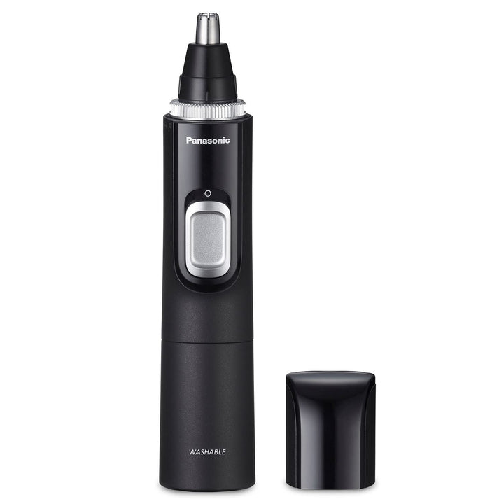Panasonic Ear and Nose Hair Trimmer for Men with Vacuum Cleaning System, Powerful Motor and Dual-Edge Blades for Smoother Cutting, Wet/Dry Ã¢â‚¬â€œ ER-GN70-K (Black)