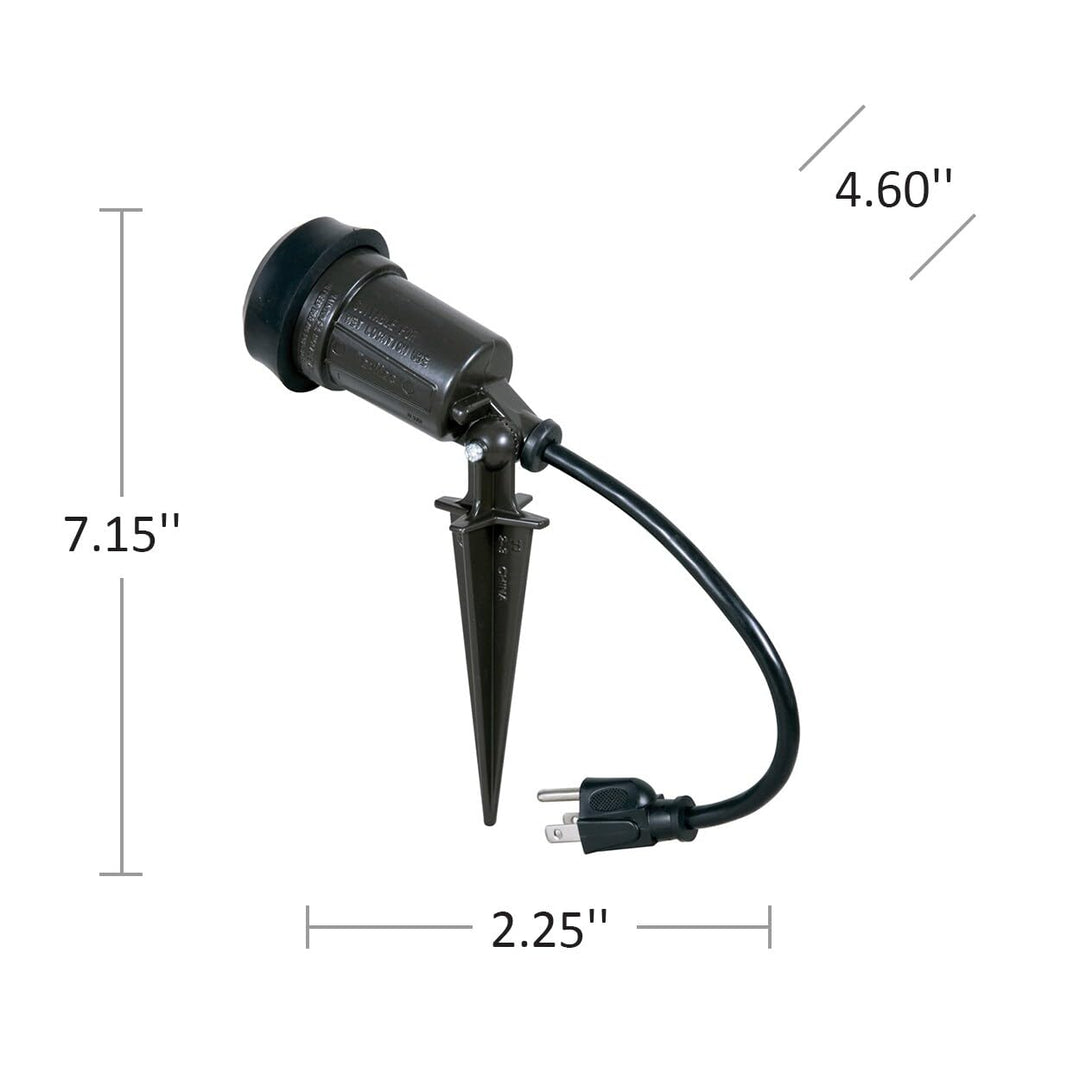 Hubbell-Bell SL101B Portable Spike Light Par 38 Bulb Bronze Finish, 75-150 Watt Retail $11.00