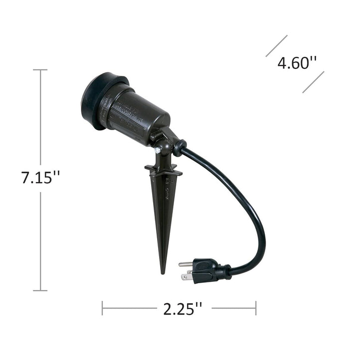 Hubbell-Bell SL101B Portable Spike Light Par 38 Bulb Bronze Finish, 75-150 Watt Retail $11.00