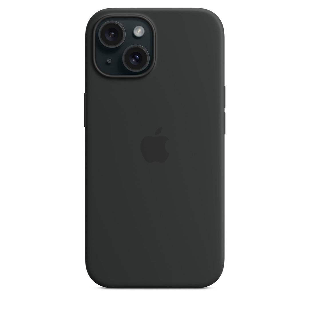 Apple iPhone 15 Silicone Case with MagSafe: Lightweight Phone Case, Wireless Charging Compatible, Smooth Matte Finish; Black Retail $49.00