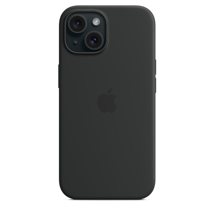 Apple iPhone 15 Silicone Case with MagSafe: Lightweight Phone Case, Wireless Charging Compatible, Smooth Matte Finish; Black Retail $49.00