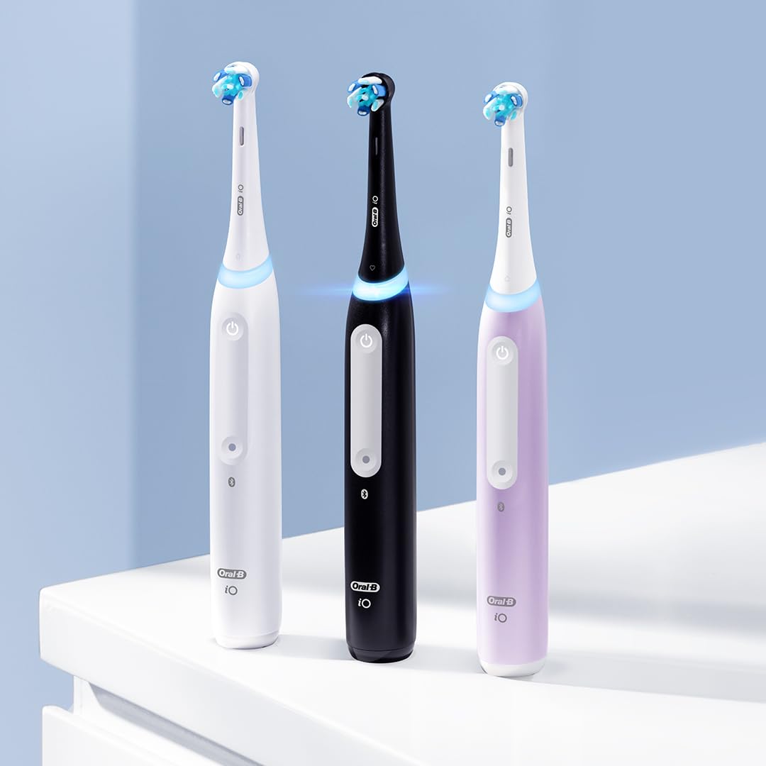 Oral-B iO Series 4 Electric Toothbrush with (1) Brush Head, Rechargeable, ICY Blue