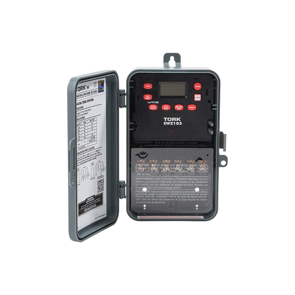 EWZ Series Multipurpose Control Astronomic 7 Day Time Switch, 120-277 VAC Input Supply, 1 Channel, DPST Output Dry Contact Retail $120.98