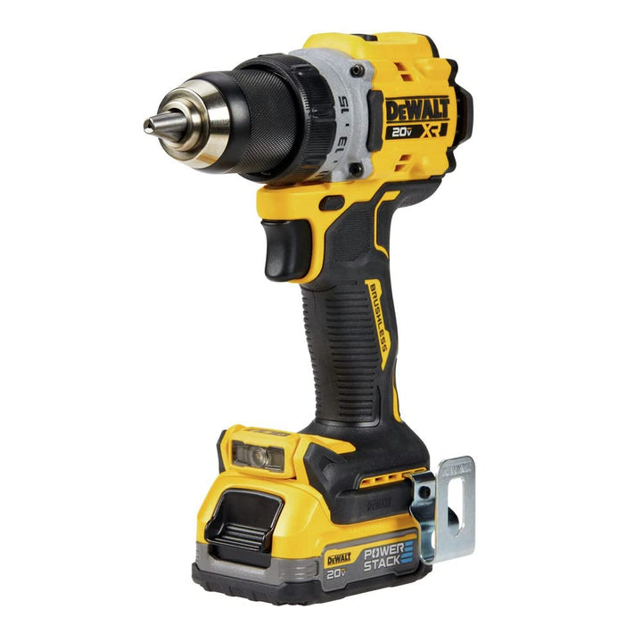 DEWALT 20V MAX XR Compact Cordless Drill and Impact Driver with Powerstack Batteries (DCD800D1E1)