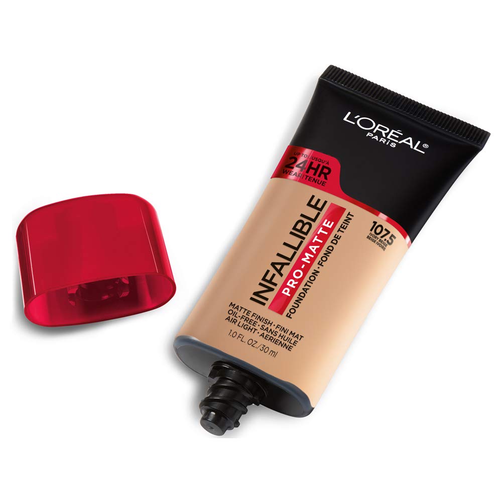 L'Oreal Paris Cosmetics Makeup Infallible Pro-Matte Liquid Longwear Foundation, Ivory Beige, 1 fl oz Retail $14.99
