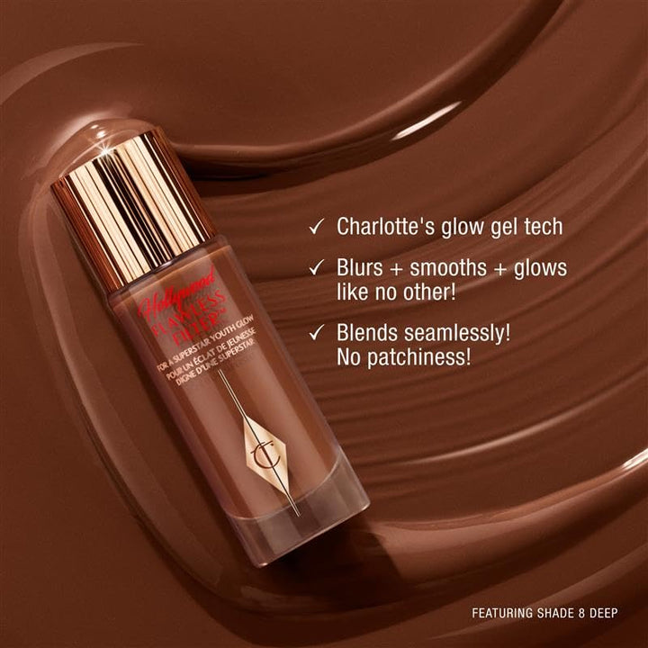 Charlotte Tilbury Hollywood FlawlessÃ‚Â Filter - Multi-Use Makeup Primer, Complexion Booster & Illuminating Liquid Highlighter with Sheer Coverage - Smooths & Blurs Skin - 4.5 Medium