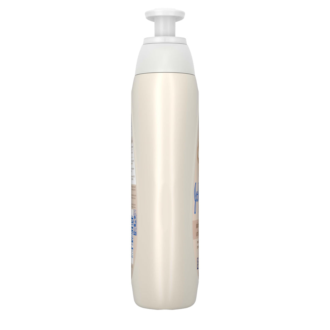 Johnson's Skin Nourishing Baby Lotion, Vanilla & Oat Scents, Hypoallergenic Baby Body Lotion for 72 Hour Hydration Until Baby's Next Bath Moisturizes & Protects from Dryness, 16.9 fl. oz