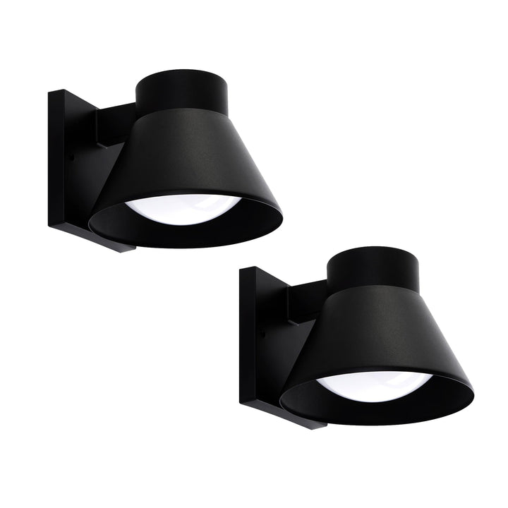UME 2 Pack LED Outdoor Wall Light Fixtures, Black Front Porch Lights Wall Mount Lighting, Exterior Waterproof Wall Lantern Light Fixture Anti-Rust Farmhouse Wall Sconce for Patio, Doorway, Garage Retail $39.99