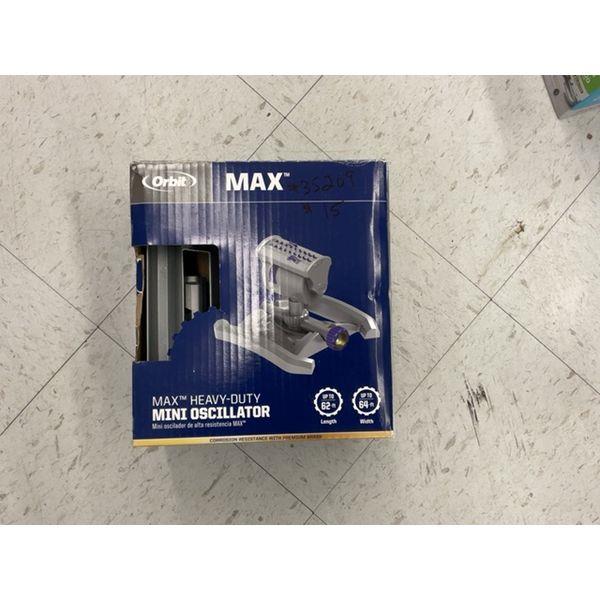 Orbit MAX Heavy-Duty Mini Oscillator, Adjustable Spray, Durable Construction Retail $15.00