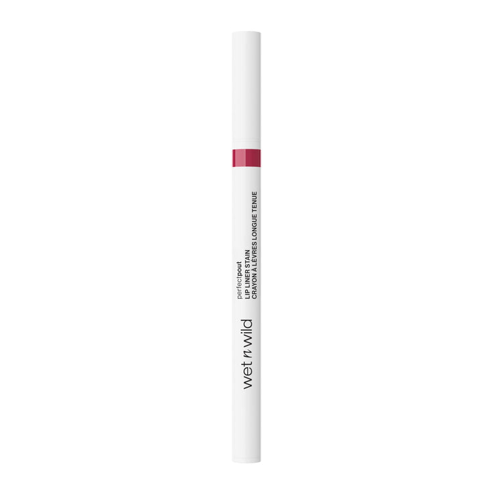 wet n wild Perfect Pout Lip Liner Stain, Long-Lasting Transfer-Proof Formula with Blade-Like Applicator for Precision & Full Lip Coverage, Vegan & Cruelty-Free - Spilled Wine
