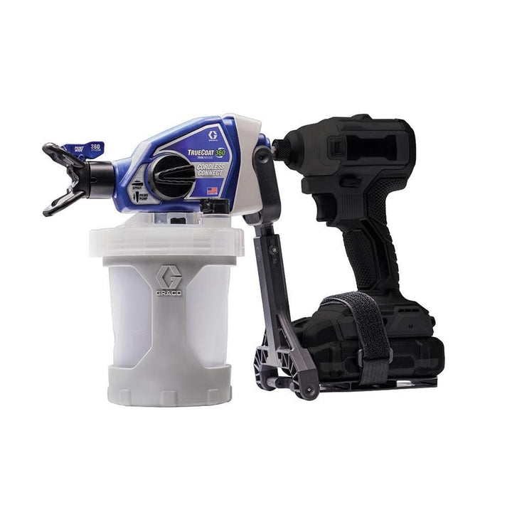 GRACO 26D360 - TrueCoat 360 Cordless Connect Drill Sprayer Retail $199.00