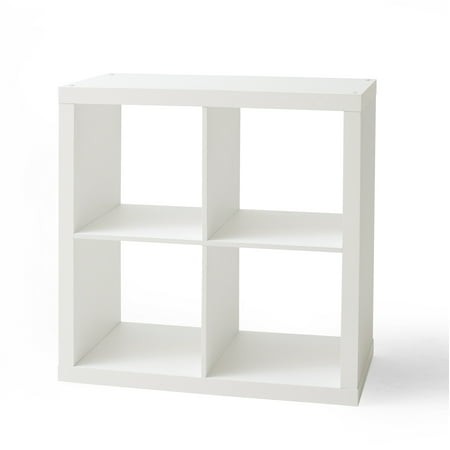 Better Homes & Gardens 4-Cube Storage Organizer  Textured White