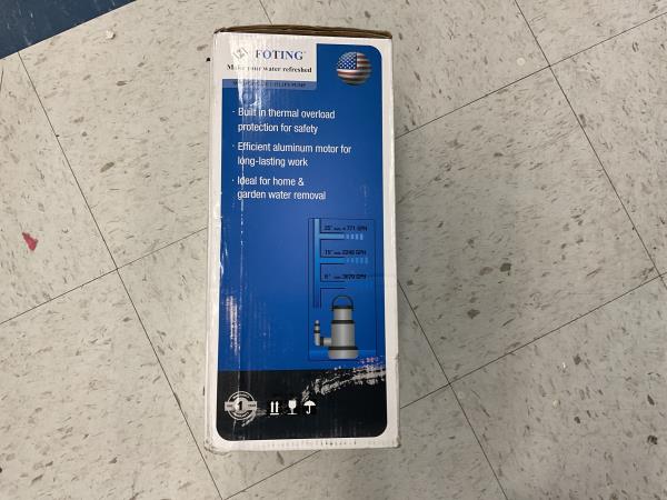 FOTING Submersible Pump, HP230198001 DBF2 - 1 HP, 25 ft Retail $100.00