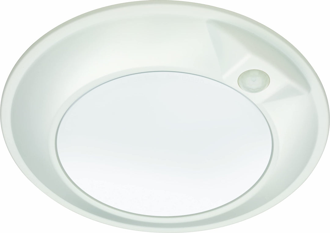 Juno JSBT 6-Inch SlimBasics Tapered Disk Downlight, Switchable + PIR Sensor, White (1 Pack) Retail $15.99