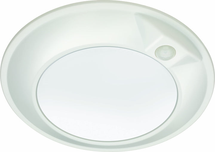 Juno JSBT 6-Inch SlimBasics Tapered Disk Downlight, Switchable + PIR Sensor, White (1 Pack) Retail $15.99