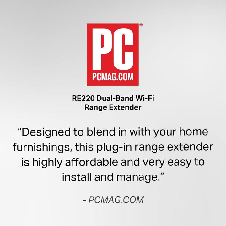 TP-Link WiFi Extender with Ethernet Port, Dual Band 5GHz/2.4GHz, Up to 44% More Bandwidth Than Single Band, Covers Up to 1200 Sq.ft and 30 Devices, Signal Booster Amplifier Supports OneMesh(RE220)