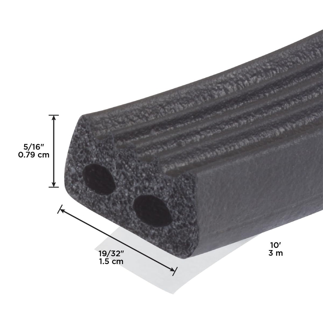 M-D Building Products 01033 10 ft. Black Large Rubber Auto & Marine Weatherseal for All Climates Retail $15.63