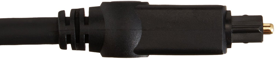 Amazon Basics Toslink Digital Optical Audio Cable, Multi-Channel, for Audio System, Sound Bar, Home Theatre, Gold-Plated Connectors, 3.3 Feet, Black