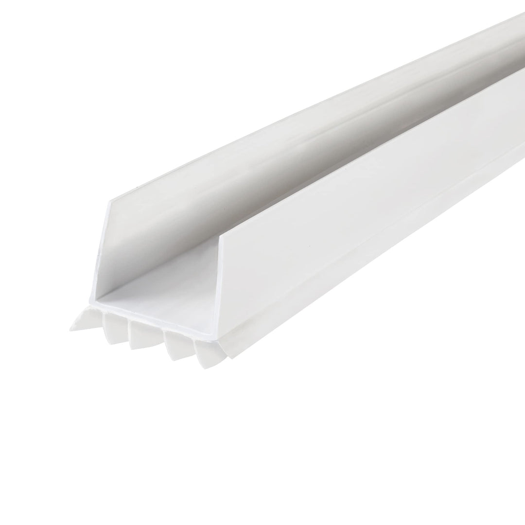 M-D Building Products 40717 Vinyl DENY™ Heavy-Duty U-Shape Slide-On Under Door Seal, Easy-to-Install, Weatherproof Seal for Doors, Bug Stopper, Effective Draft Blocker, Ideal for Home (36 Inch, White) Retail $24.92