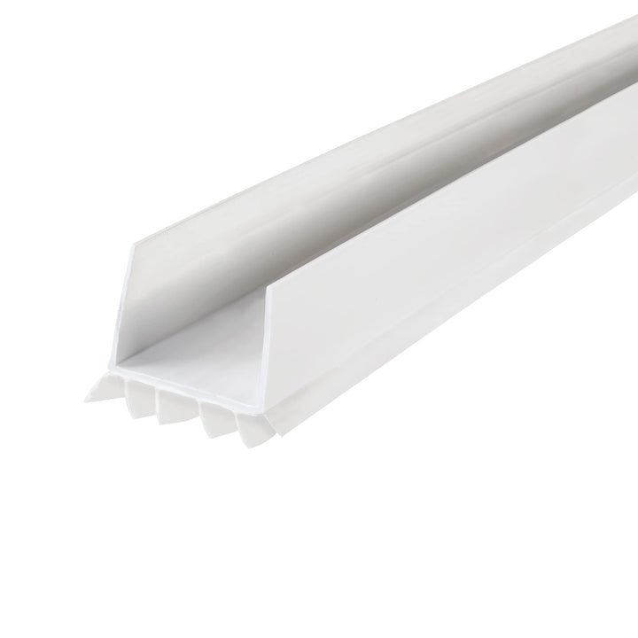 M-D Building Products 40717 Vinyl DENY™ Heavy-Duty U-Shape Slide-On Under Door Seal, Easy-to-Install, Weatherproof Seal for Doors, Bug Stopper, Effective Draft Blocker, Ideal for Home (36 Inch, White) Retail $24.92