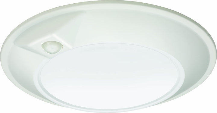 Juno JSBT 6-Inch SlimBasics Tapered Disk Downlight, Switchable + PIR Sensor, White (1 Pack) Retail $15.99