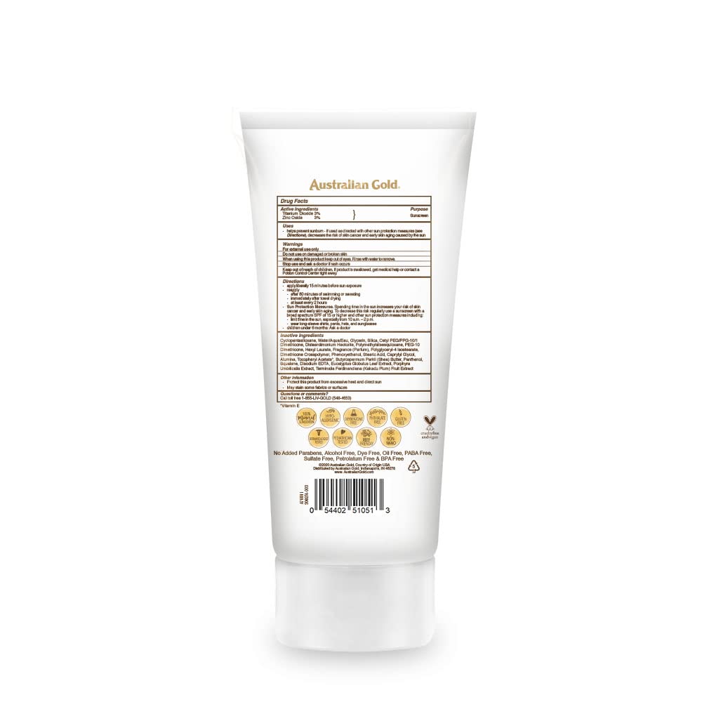 Australian Gold Botanical SPF 30 Mineral Sunscreen Lotion, Non-Chemical Sunblock with Titanium Dioxide & Zinc Oxide, Native-Australian Ingredients, Water-Resistant, Citrus Oasis Fragrance, 5 Oz Retail $14.99