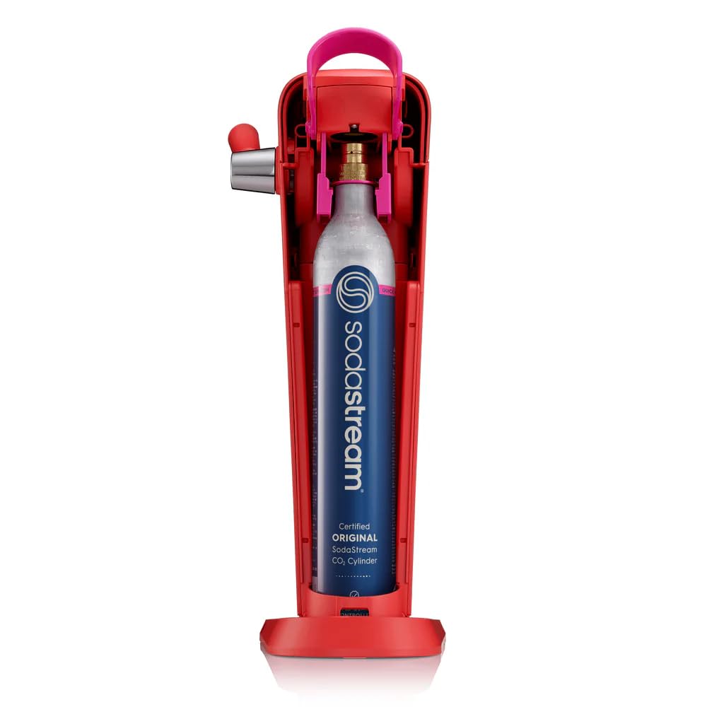 SodaStream Art Sparkling Water Maker (Mandarin Red) with CO2 and Dishwasher Safe Bottle Retail $149.99