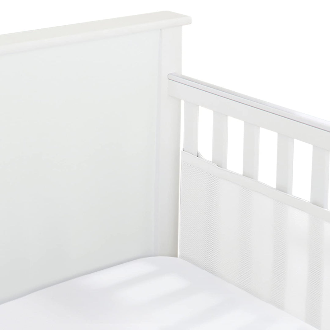 Halo Breathable Mesh Liner for Full-Size Cribs, Classic 3mm Mesh, White (Size 2FS Covers 2 Sides) Retail $37.99