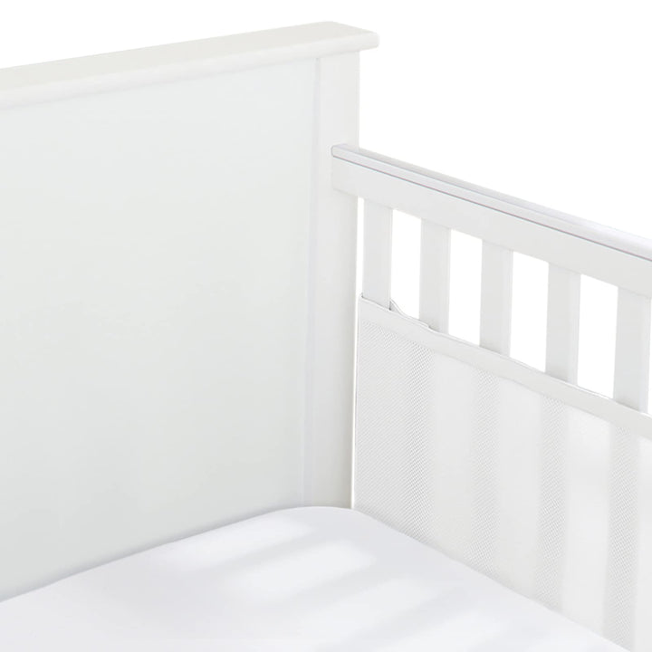 Halo Breathable Mesh Liner for Full-Size Cribs, Classic 3mm Mesh, White (Size 2FS Covers 2 Sides) Retail $37.99
